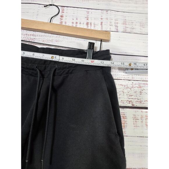 Gymshark mens cutoff shorts black raw hem athletic gym training size medium - Picture 3 of 5